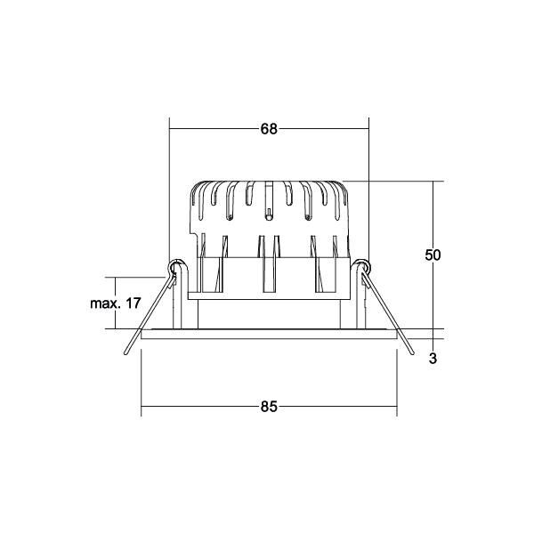 LED-Einbaudownlight 230V 38480153AB