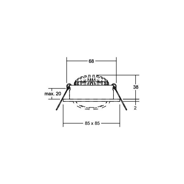 LED-Einbaustrahler 230V 12648153DW
