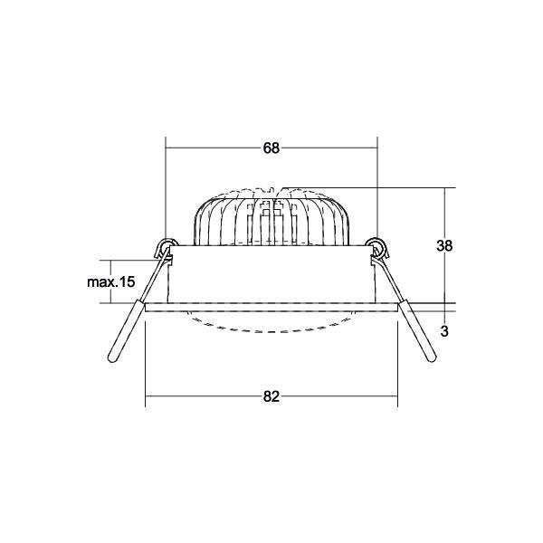 LED-Einbaustrahler 230V 38379173