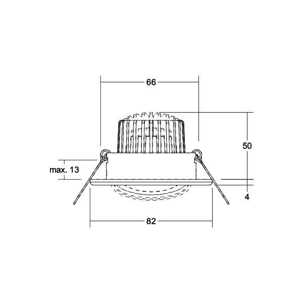 LED-Einbaustrahler 230V 39180023