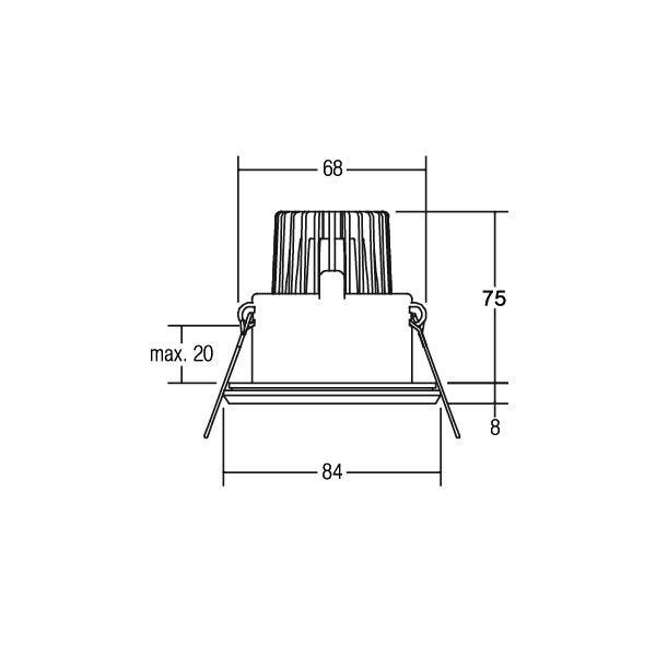 LED-Einbaustrahler 230V 39306423
