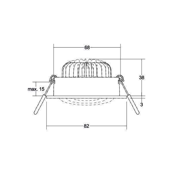 LED-Einbaustrahler 230V 39378173