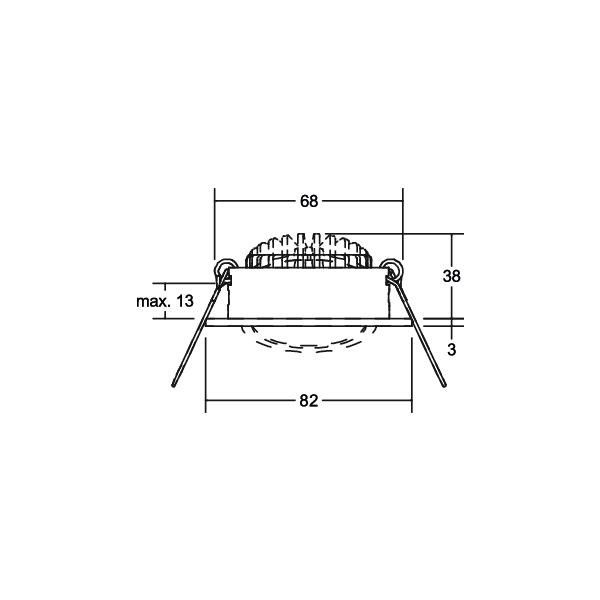 LED-Einbaustrahler 230V 39421073