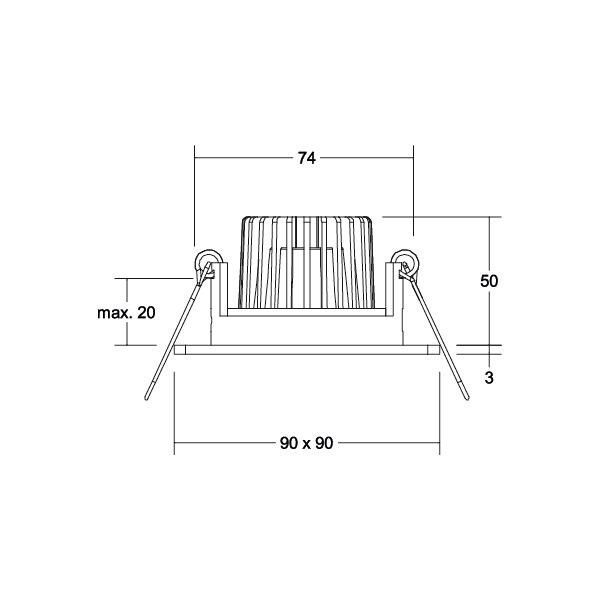 LED-Einbaustrahler 230V 39455073