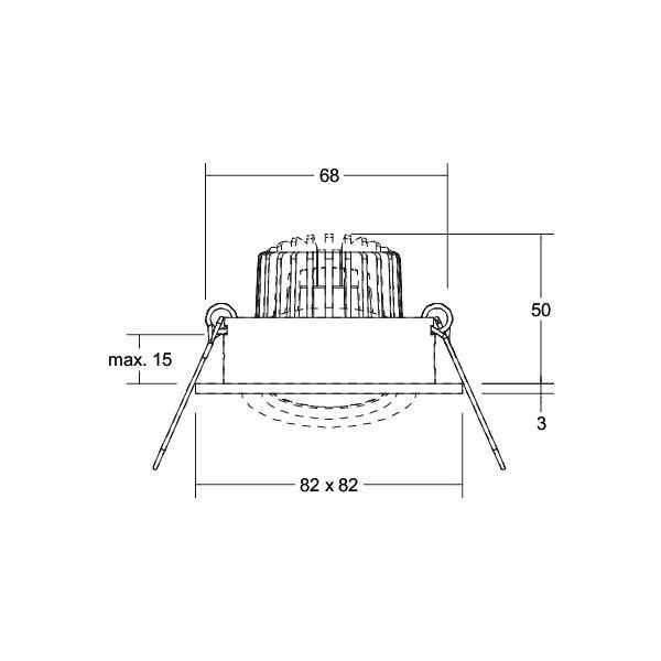 LED-Einbaustrahler 230V 40144083