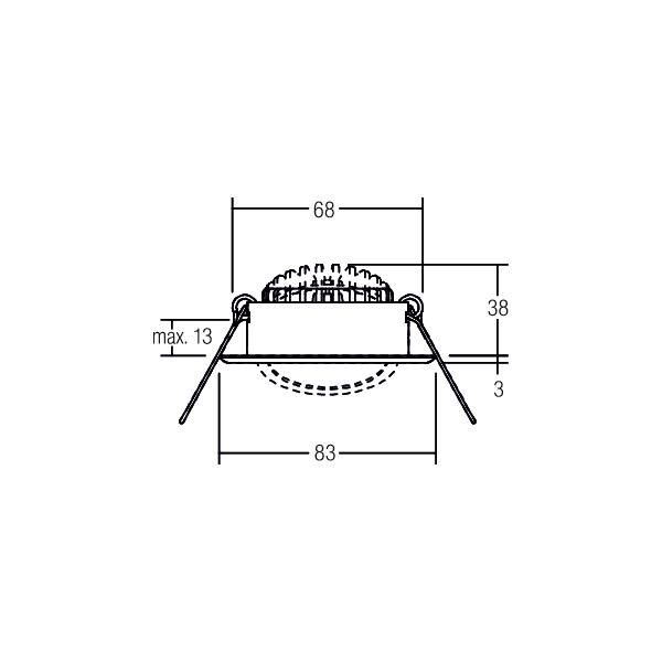 LED-Einbaustrahler 230V 40469223