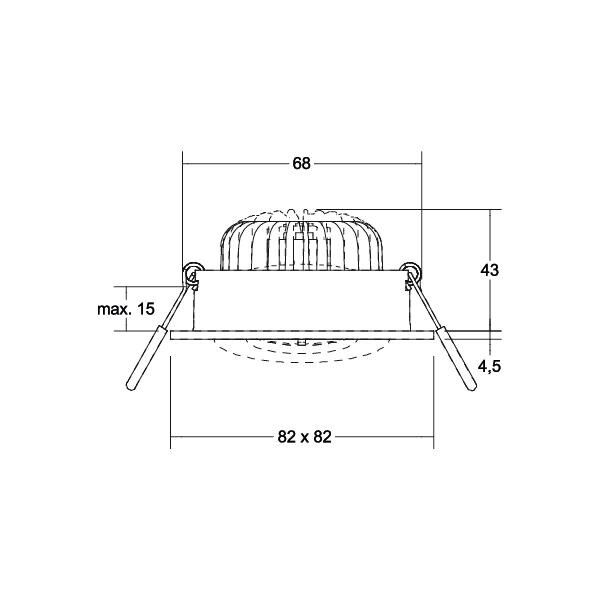 LED-Einbaustrahler 230V 40499173