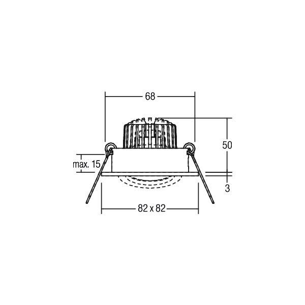 LED-Einbaustrahler 350 mA 12376083