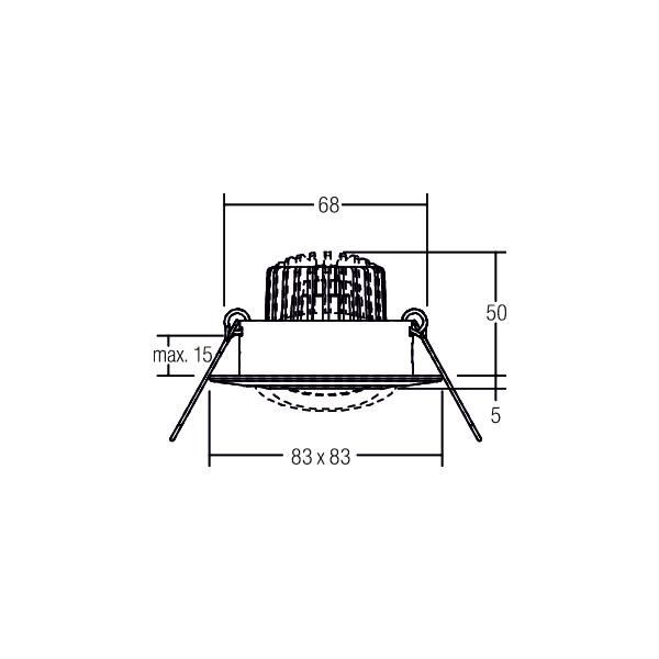 LED-Einbaustrahler d2w 39374073