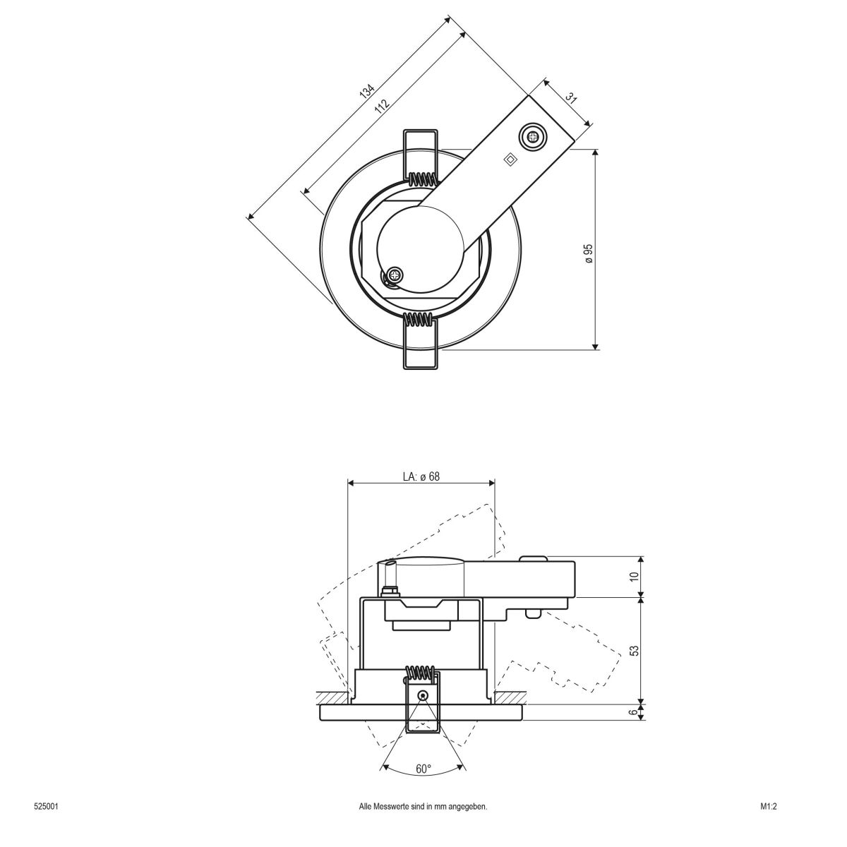 EB-Leuchte 525 001 ws