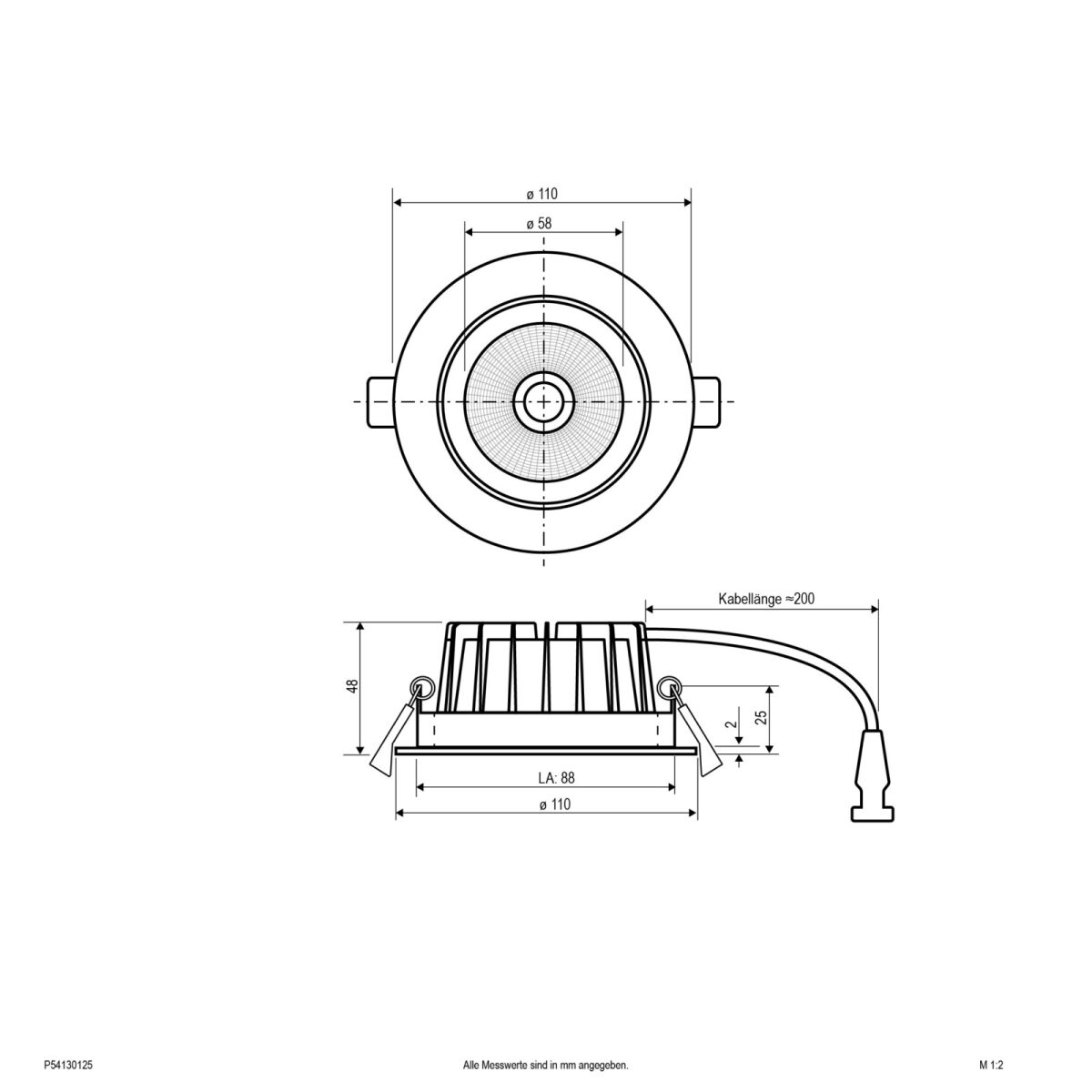LED-Deckenleuchte P54130125