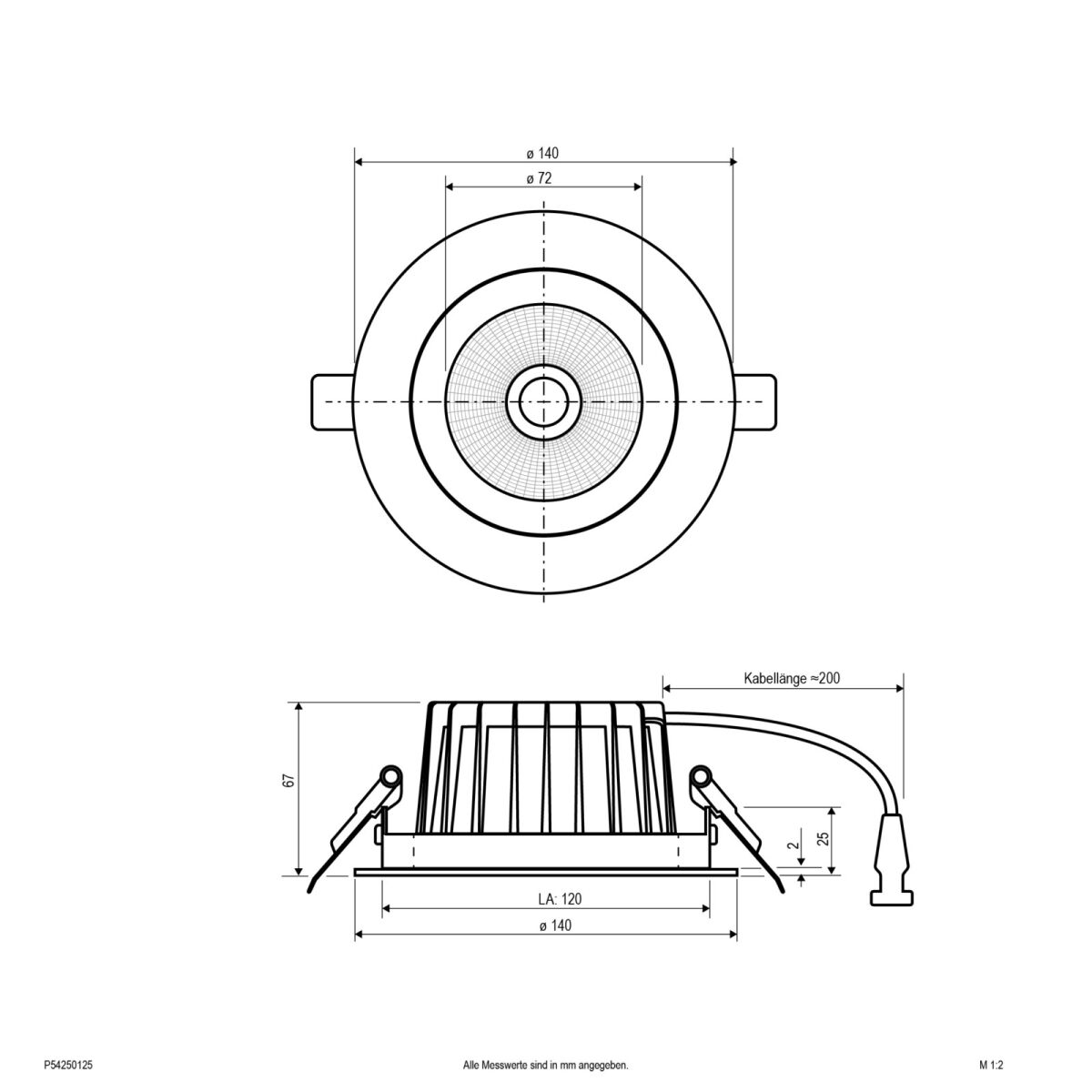LED-Deckenleuchte P54250125