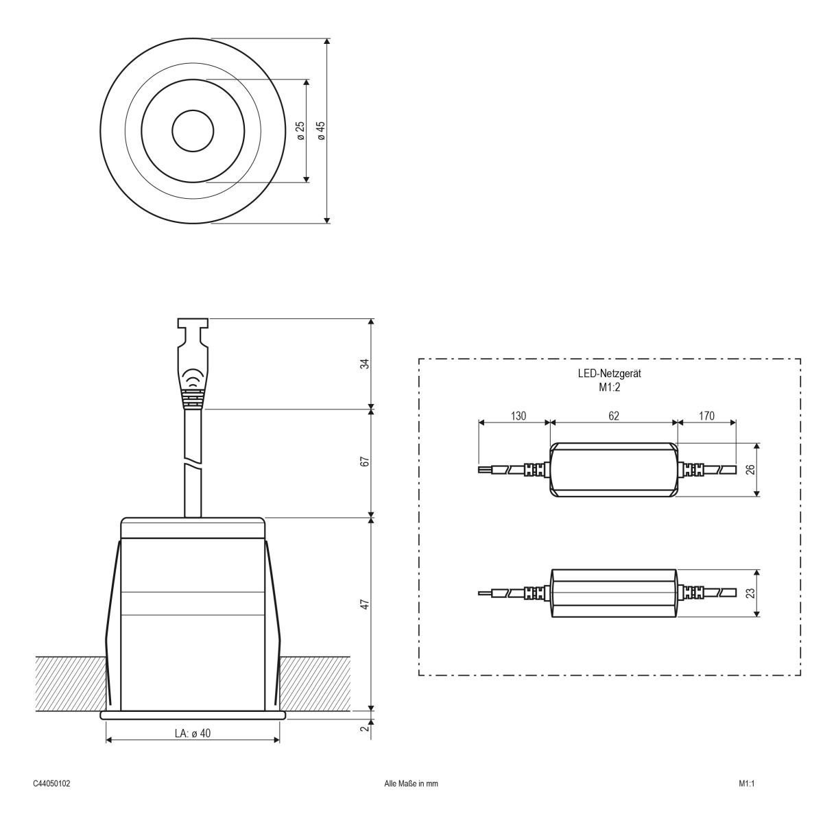 LED-Downlight C44050102