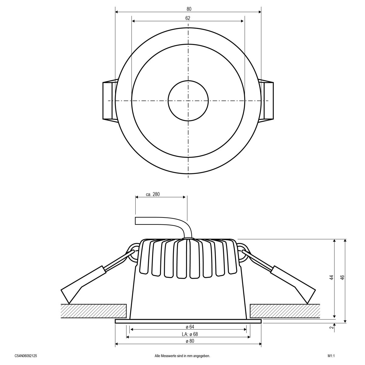 LED-Downlight C54N06092125