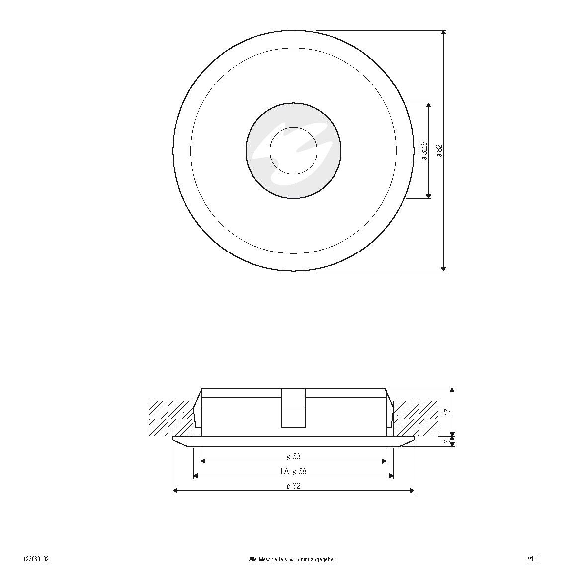 LED-Einbauleuchte L23030102