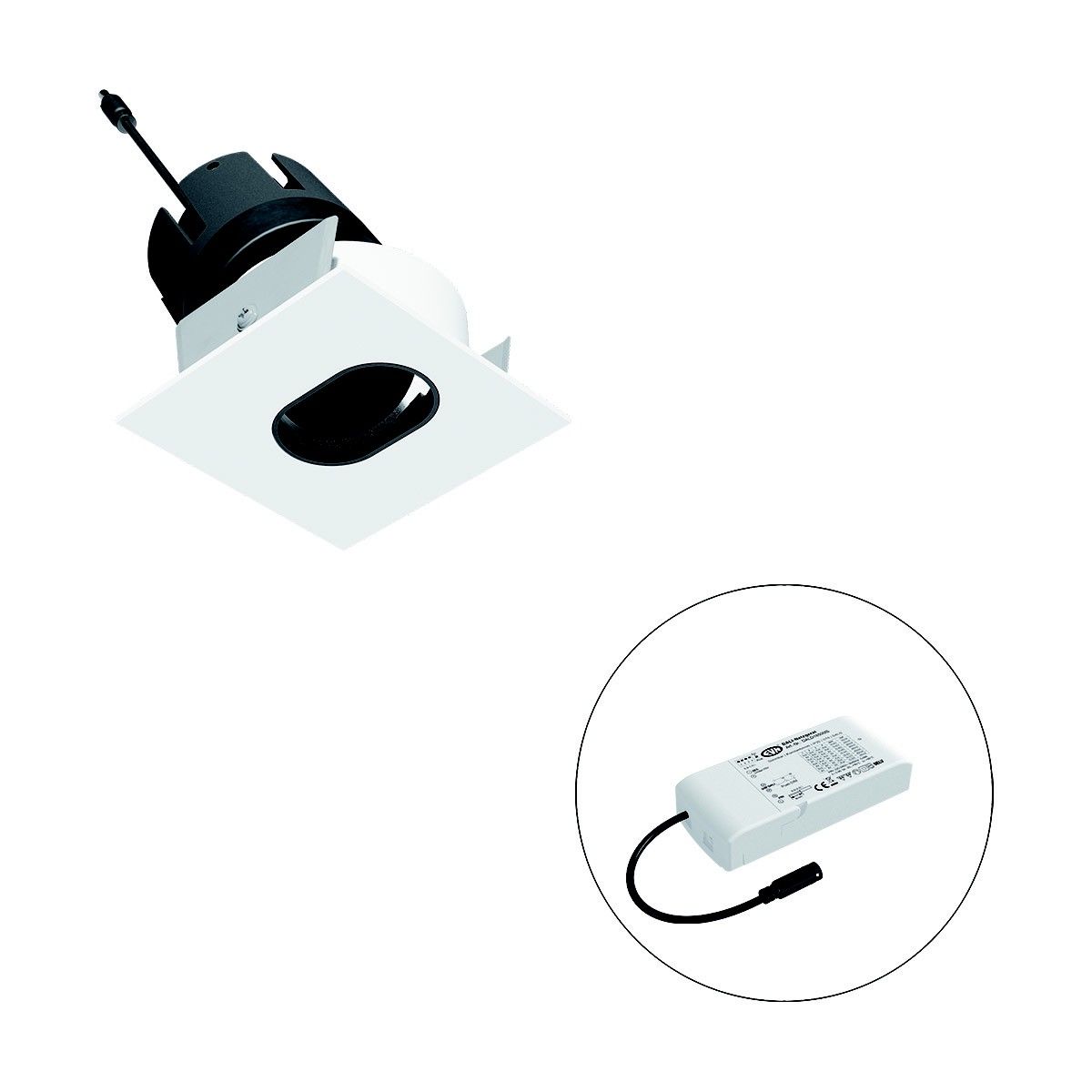 LED-Einbauleuchte modular F09RXXXM0640L55D