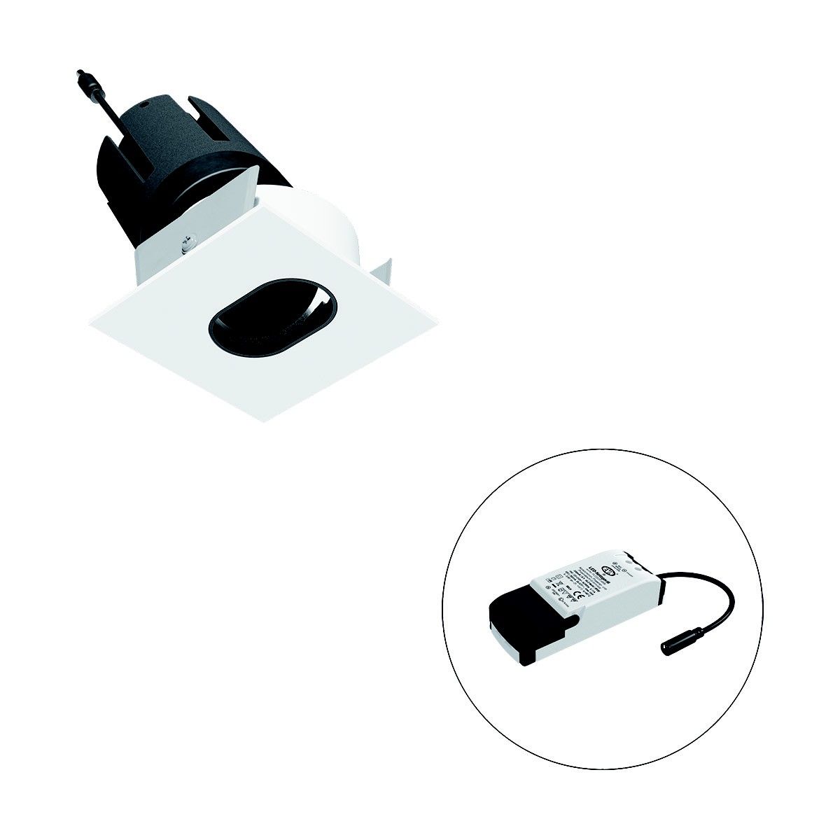 LED-Einbauleuchte modular F09RXXXM1330L38P