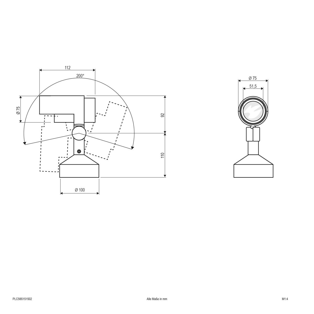 LED-Gartenspot PLCS65151502