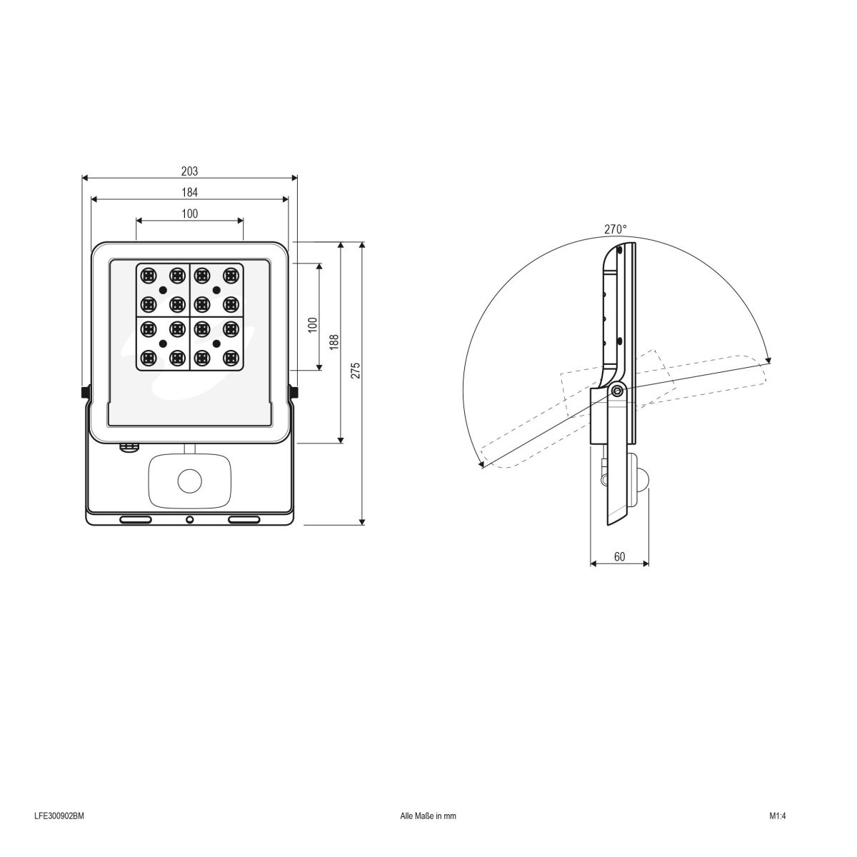 LED-Strahler LFE300902BM