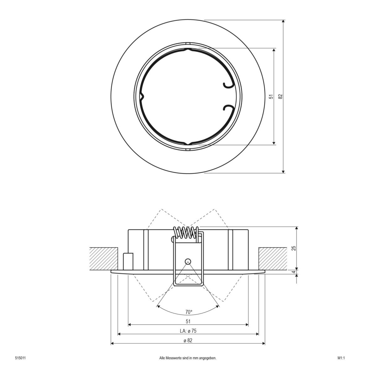 NV EB-Leuchte 515 011 chr