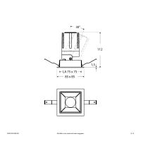 LED-Einbauleuchte modular F04R14SM1340L55D