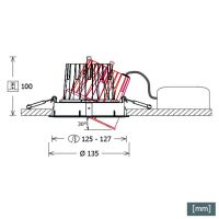 LED-Einbaustrahler CSAR603940OV46DALIsi