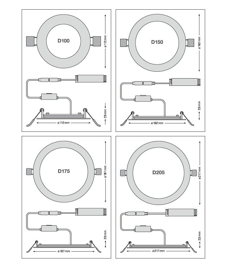 LED-Downlight DLSLIM.DAD280V25WMS
