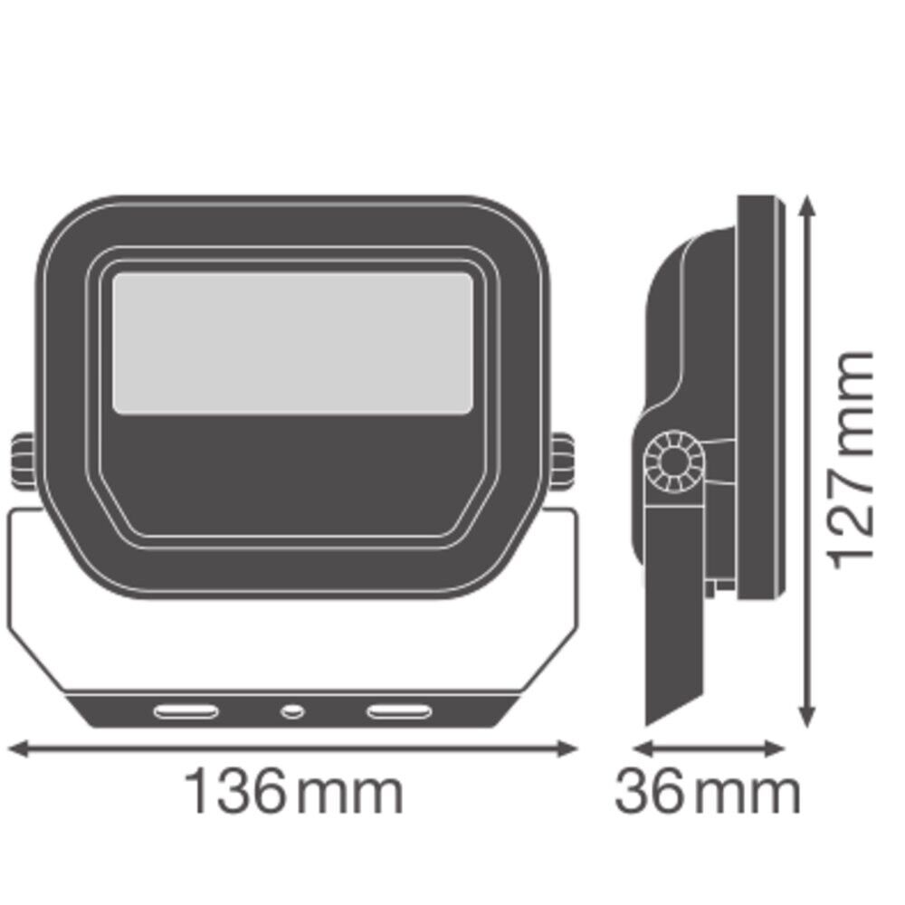 LED-Fluter FL10P8W1K2LM840..WT