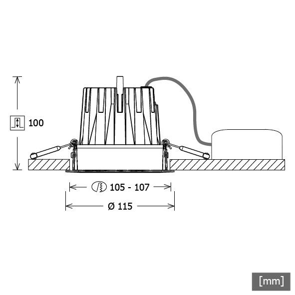 LED-Downlight CSA-R 403.930.OV46sw