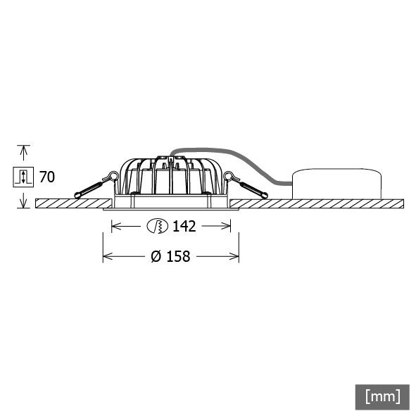 LED-Einbau-Downlight VTFS 101027 sw