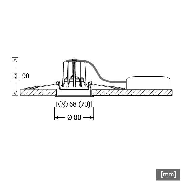 LED-Einbaustrahler FLIR 100 sw #641717