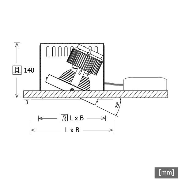 LED-Einbaustrahler SCEKLP 20.2030.35 si