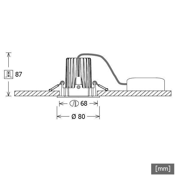 LED-Einbaustrahler VTRXS 12.0527.35 sw