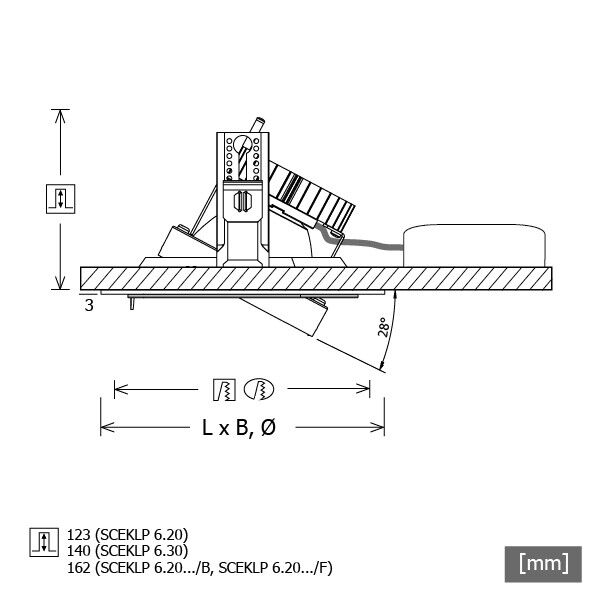 LED-Strahlereinsatz SCEKLP 6.3040.45D ws