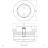 NV Halbeinbauleuchte 753 613 chr/sat