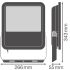 LED-Fluter FL150P100W15KLM865.w