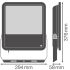 LED-Fluter FL200PC.133W84020KL.