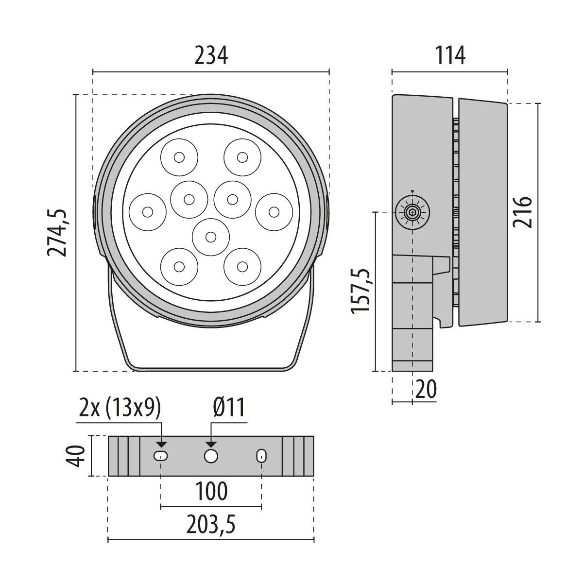 LED-Scheinwerfer 3107318