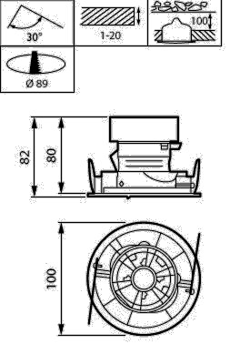 LED-Strahler RS321B 12S #59076200