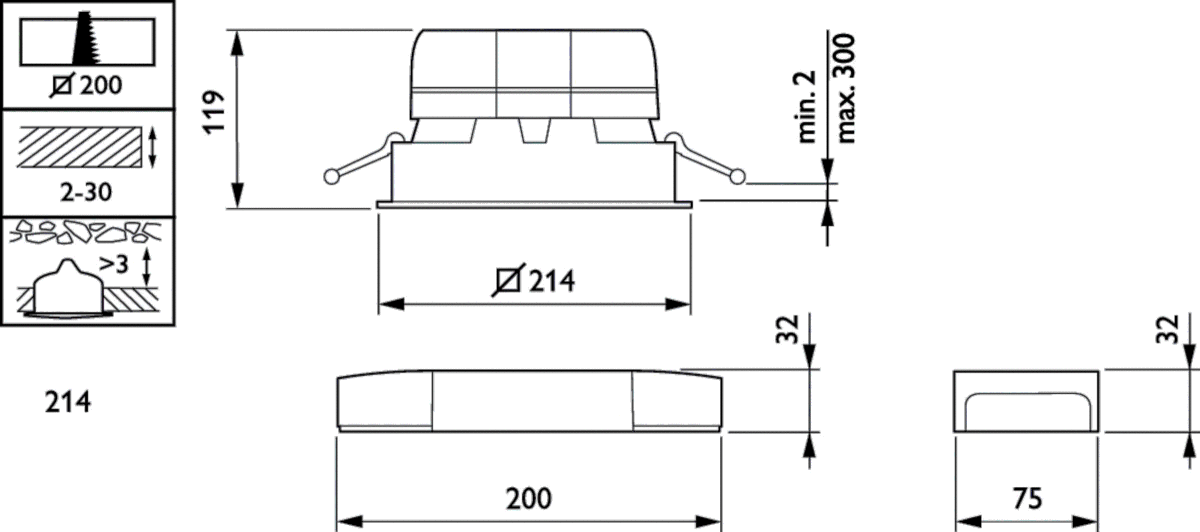 LED-Downlight DN572B LED #97074100