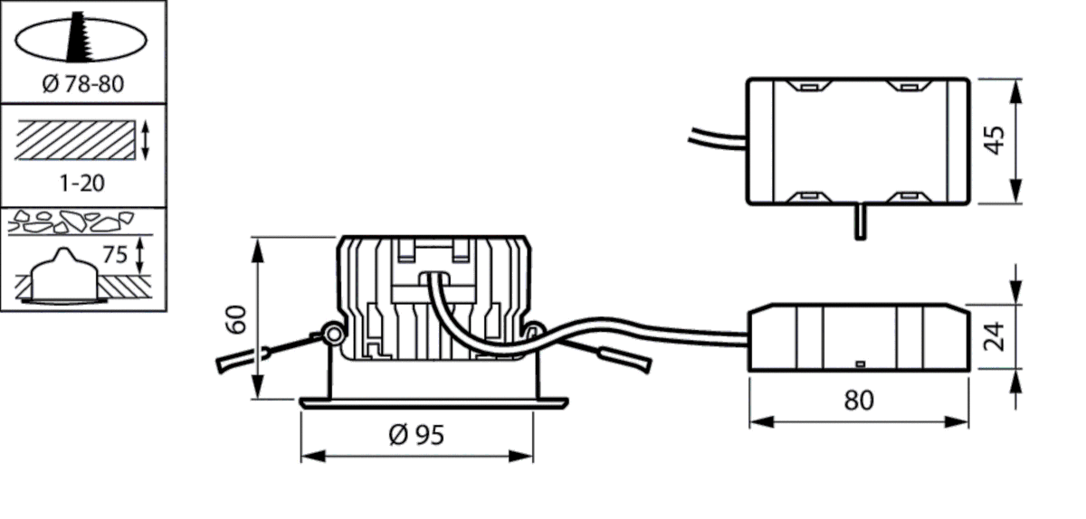 LED-Einbaustrahler RS150B LED #54826899