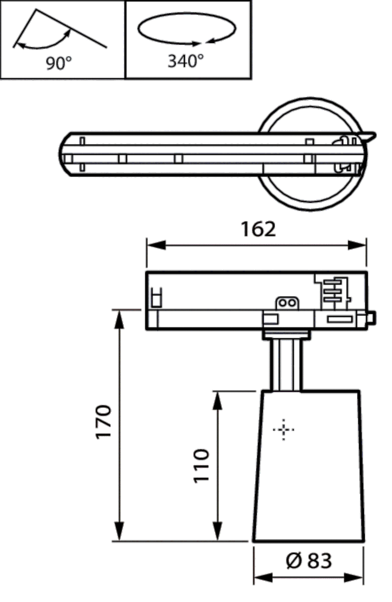 LED-Stromschienenstrahler ST210T 27S #98262100
