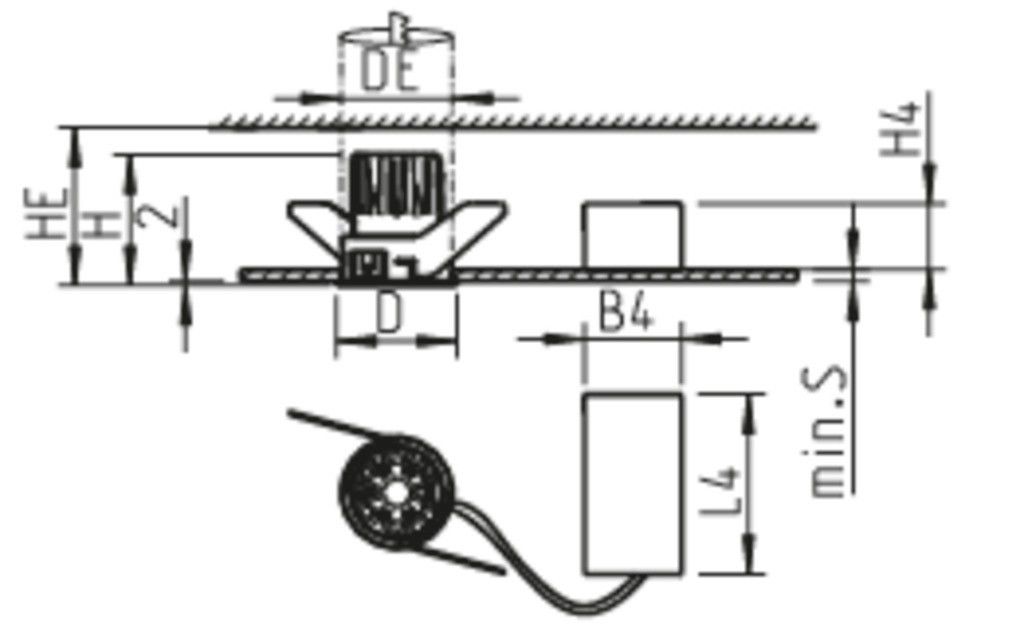 LED-Downlight ALBAR50EDASW930S0050