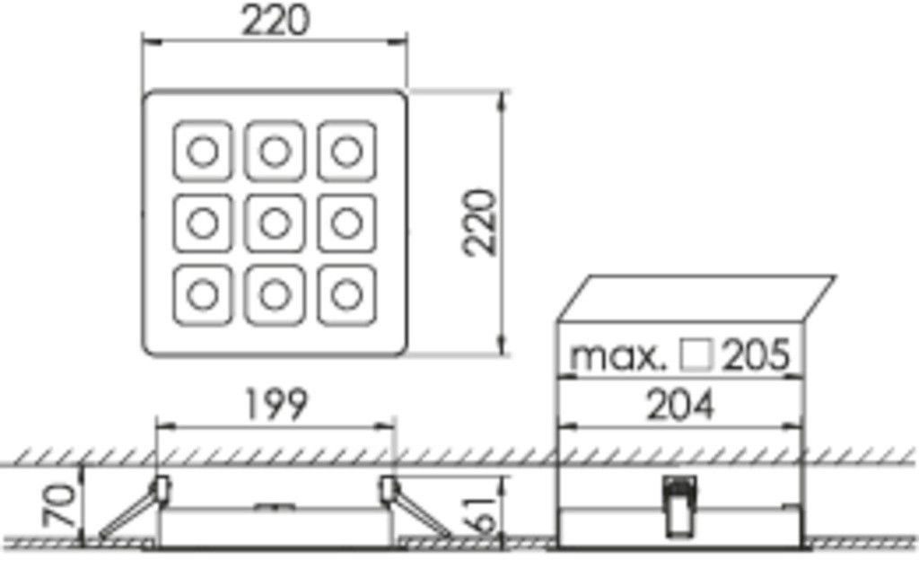 LED-Downlight MIREFA #SPG0330310AH