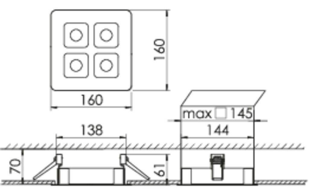 LED-Downlight MIREFA #SPG0330315AH