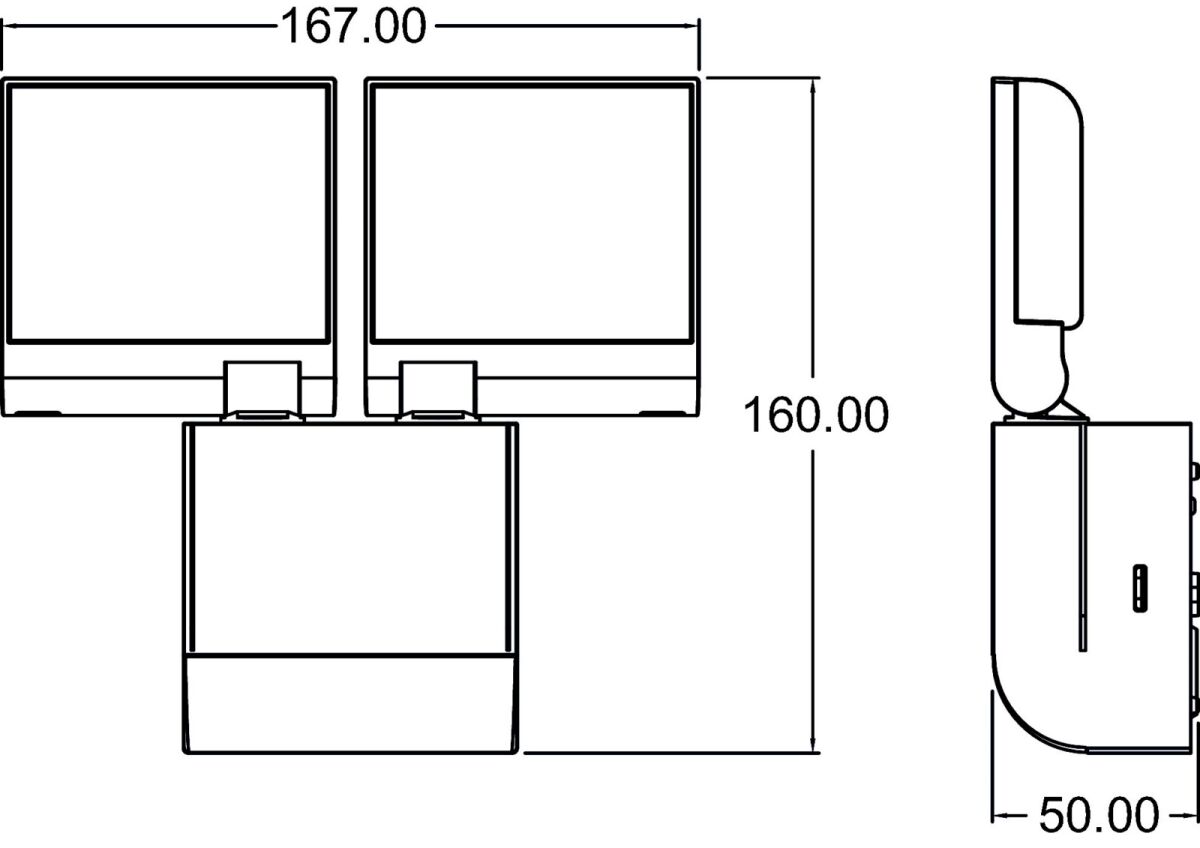 LED-Strahler theLeda S17-100L BK