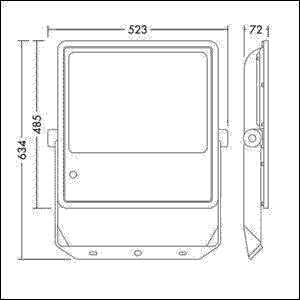 LED-Fluter LEOFLEXIP66300W830PC