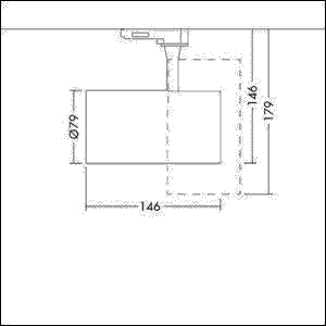LED-Strahler LUCA L 38 3200 930WH