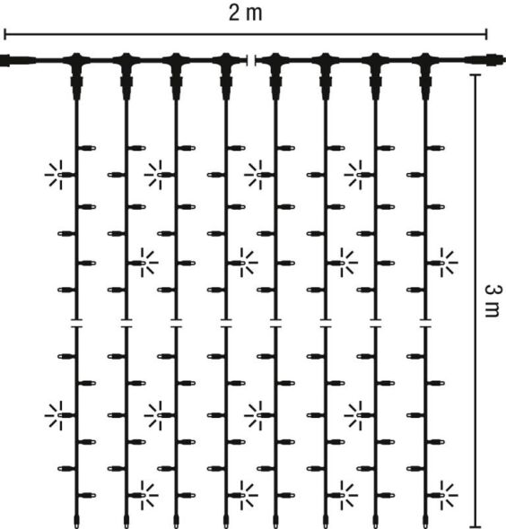 LED-Lichtervorhang 58929