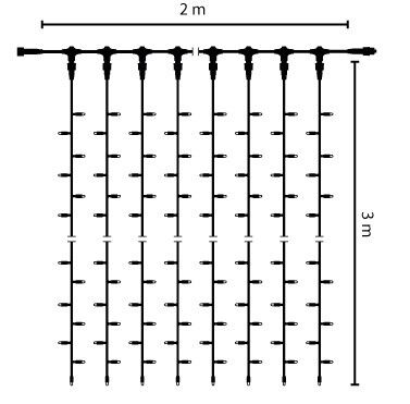 LED-Drape Lite 600 58876